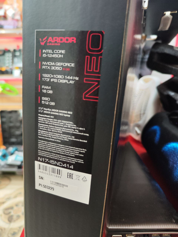 Ноутбук Ardor Gaming NEO N17-I5ND414