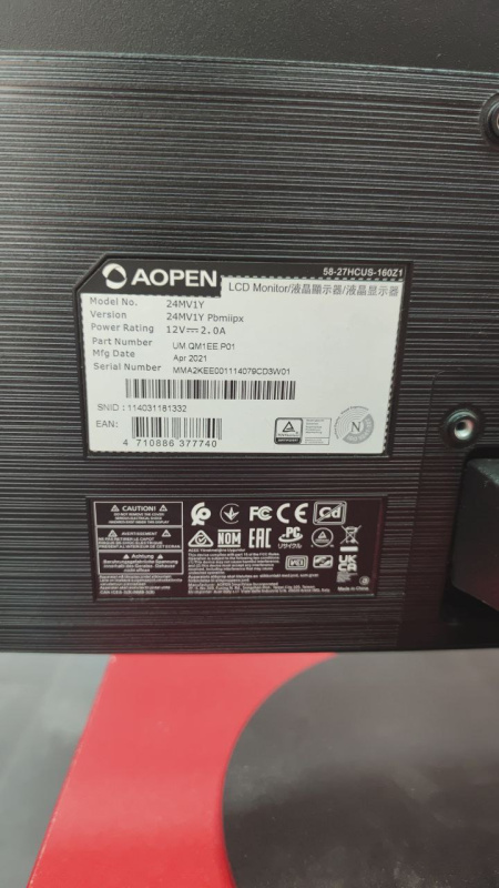 Монитор AOpen 24MV1YPbmiipx