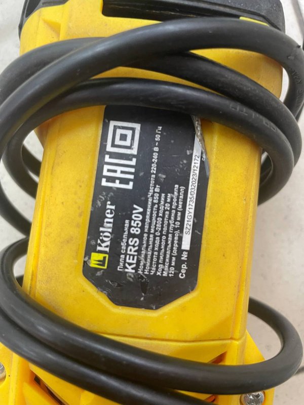 Сабельная пила Kolner Kers850V